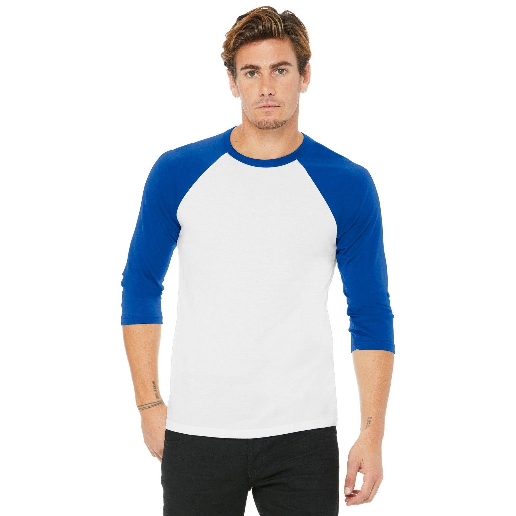 Bella + Canvas-BELLA+CANVAS ® Unisex 3/4-Sleeve Baseball Tee. BC3200-MedTech-22